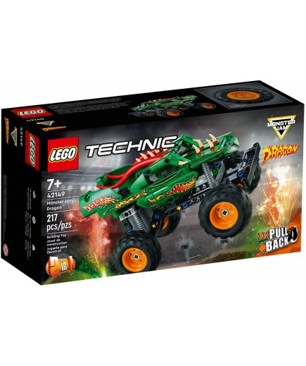 Конструктор Lego Technic Monster Jam Dragon 217дет 42149