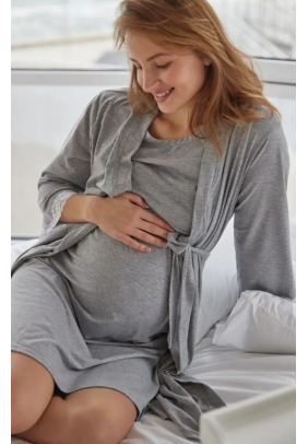 Комплект для беременных и кормления (ночная рубашка+халат) 42-52 Tobe 4299041