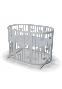 Ліжко-трансформер дитяче IngVart Smart bed Round 9в1 серця 1347040