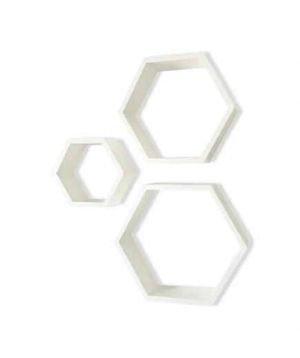 Настінні полички Royal Sleep Honeycombs 2821 Білі Настінні полички Royal Sleep Honeycombs 2821 Білі