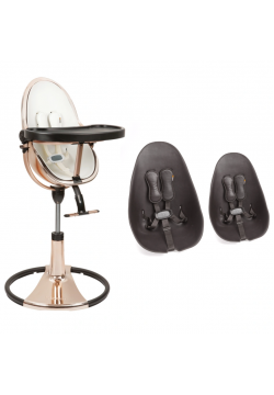 Стільчик для годування Bloom Fresco Rose Gold/Rose Gold+midnight black U10515-GRB\\E10516-MBL
