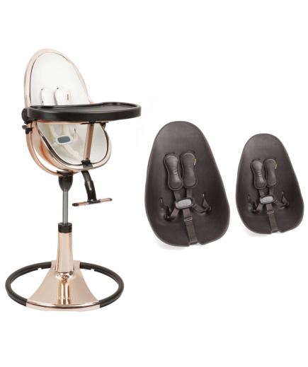 Стільчик для годування Bloom Fresco Rose Gold/Rose Gold+midnight black U10515-GRB\\E10516-MBL Стільчик для годування Bloom Fresco Rose Gold/Rose Gold+midnight black U10515-GRB\\E10516-MBL
