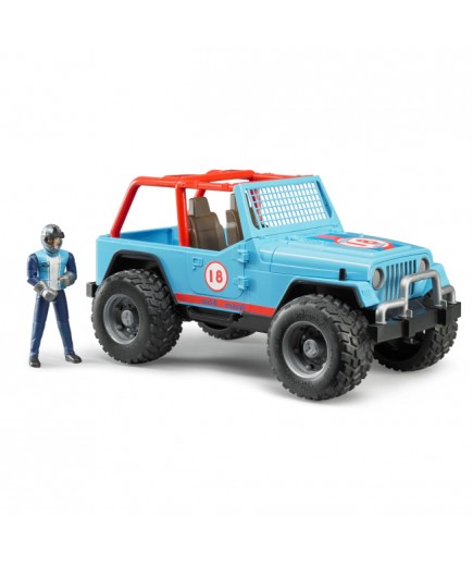 Джип Jeep Cross country + фігурка гонщика, М1:16 Bruder 02541