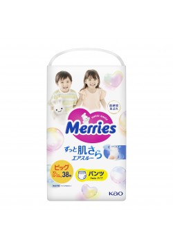 Підгузники-трусики Merries large XL 38шт 584749