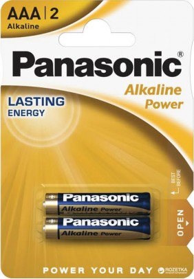 Батарейка Panasonic Alkaline Power AAA LR03REB/2BP - 