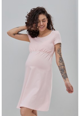 Нiчна сорочка для вагітних та годування S-XL Юла мама MARGARET NW-1.6.6 -рожевий - 