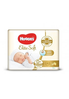 Підгузники Huggies Elite Soft (0+) 25шт 548005 - 