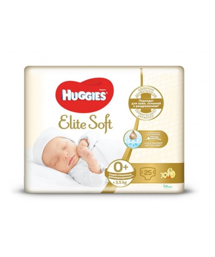 Підгузники Huggies Elite Soft (0+) 25шт 548005