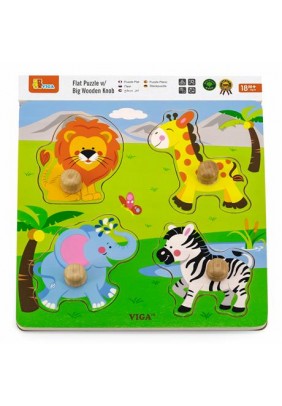 Рамка-вкладиш Viga Toys Дикі тварини 50840 - 