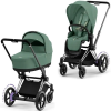 Коляска універсальна 2в1 Cybex e-Priam Leaf Green/Chrome Black 520020102LG/2