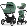 Коляска універсальна 3в1 Cybex Priam 4.0 Leaf Green/Matt Black/Cloud T i-Size 510129-08/1