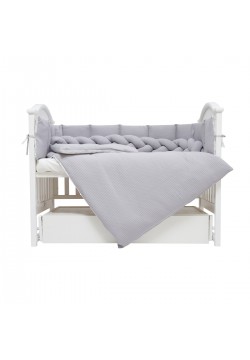 Постільний комплект Twins Cotton 7ел 4077-TC-10 grey