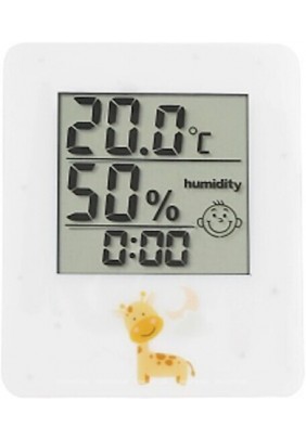 Термометр-гігрометр цифровий з годинником Стеклоприбор Жираф Т-17