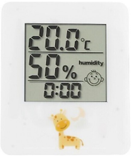 Термометр-гігрометр цифровий з годинником Стеклоприбор Жираф Т-17