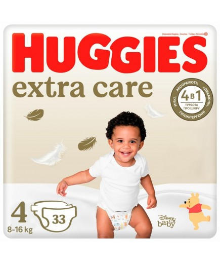 Підгузники Huggies Extra Care (4) 33шт 535831