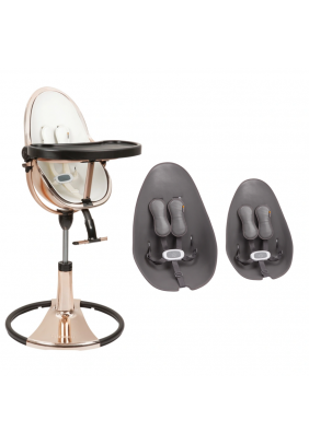 Стільчик для годування Bloom Fresco Rose Gold/Rose Gold+snakeskin grey U10515-GRB\\E10516-SSG - 