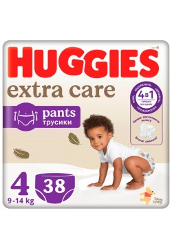Підгузники-трусики Huggies Extra Care 4 38шт 549323