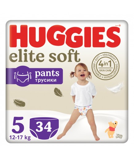 Підгузники-трусики Huggies Elite Soft 5 34шт 549354