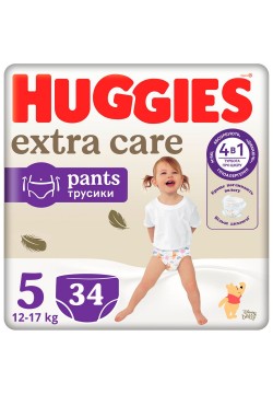Підгузники-трусики Huggies Extra Care 5 34шт 549354
