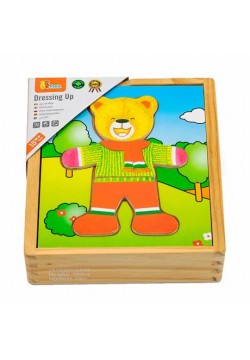 Набір ігровий Viga Toys Гардероб ведмедя 56401
