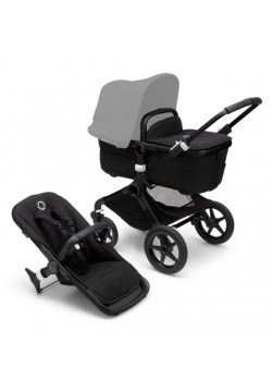 Коляска універсальна 2в1 Bugaboo Fox 3 без капюшона Black/Midnight Black 2306010042