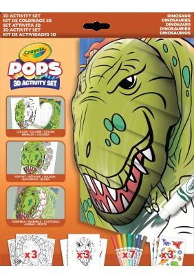 Набор для творчества Crayola Pops 3D Динозавры 04-2800 - 