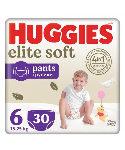 Підгузники-трусики Huggies Elite Soft 6 2*30шт 582436