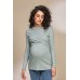 Джемпер для вагітних і годування S-XL Юла мама MELANIA BL-33.021 -зелений