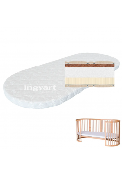 Матрац на диванчик IngVart Smart Bed Oval кокос+піна+латекс 60х168 см 6027272