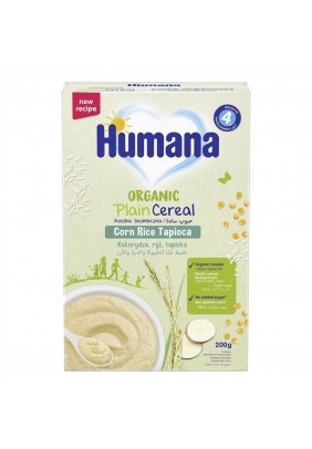 Каша безмолочна кукурудзяно-рисова з тапіокою Humana 200г 602095 - 