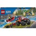 Конструктор Lego City Пожежний позашляховик з рятувальним човном 301дет 60412