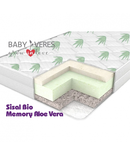 Матрац Верес Sisal Bio Memory Aloe Vera 120х60х10 см 50.7.13 Матрац Верес Sisal Bio Memory Aloe Vera 120х60х10 см 50.7.13