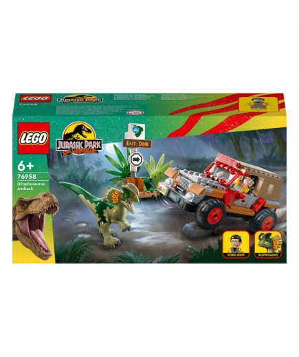Конструктор Lego Jurassic Park Засідка дилофозавра 211дет 76958
