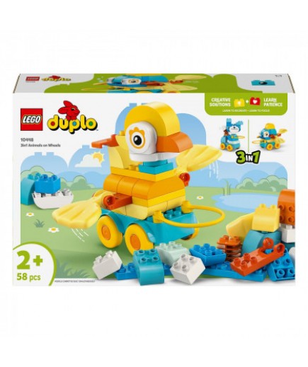 Конструктор Lego Duplo Тварини на колесах 3в1 58дет 10448 Конструктор Lego Duplo Тварини на колесах 3в1 58дет 10448