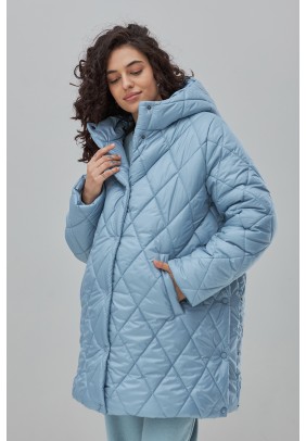Куртка для беременных S-XL Юла мама AKARI  OW-43.022-голубой