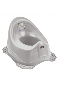 Горшок Maltex Zebra Chamber pot with anti slip rubber 6517_90 gray 681201