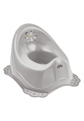 Горшок Maltex Zebra Chamber pot with anti slip rubber 6517_90 gray 681201 - 