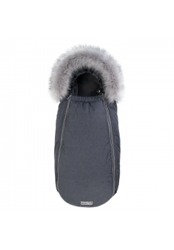Конверт Dorechi Baby XS Флiс 1883 FО Graphit з опушкою