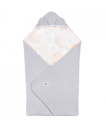 Ковдра Lionelo Travel Swaddle Blanket grey ballon LO-TRAVEL SWADDLE BLANKET GREY BALLOON