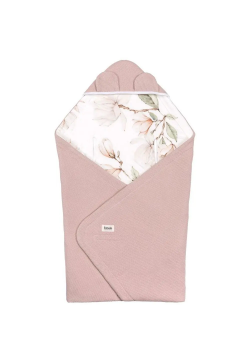 Ковдра Lionelo Travel Swaddle Blanket beige magnolia LO-TRAVEL SWADDLE BLANKET BEIGE MAGNOLIA