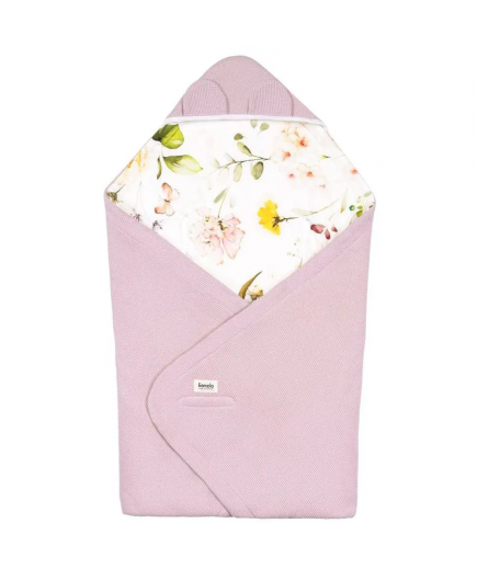 Ковдра Lionelo Travel Swaddle Blanket pink flower LO-TRAVEL SWADDLE BLANKET PINK FLOWER