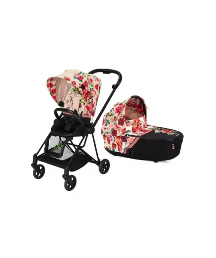 Коляска універсальна 2в1 Cybex Mios 4.0 Spring Blossom Light/Matt Black 519004013/4