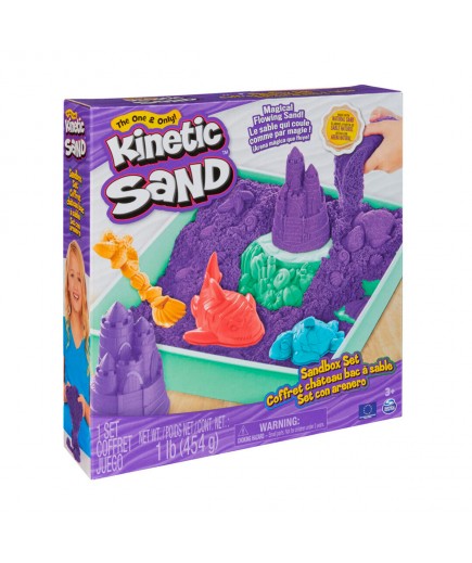 Набір піску з формочками Kinetic Sand Замок з піску 454г 71402 Набір піску з формочками Kinetic Sand Замок з піску 454г 71402
