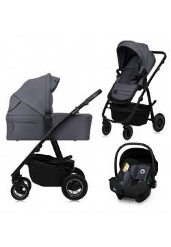 Коляска універсальна 3в1 Lionelo Amber Plus Grey Graphite LO-AMBER PLUS 3IN1 GREY GRAPHITE