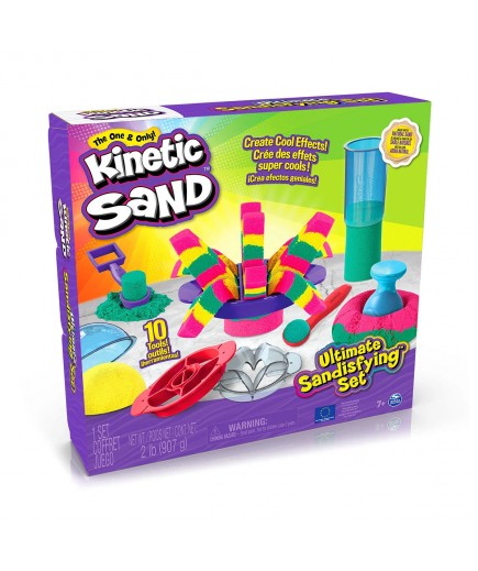 Набір піску з формочками Kinetic Sand Кольорові пригоди 71647 Набір піску з формочками Kinetic Sand Кольорові пригоди 71647