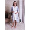 Комплект для вагітних та годування (халат+нічна сорочка) M-XL Nicoletta 7276 - блакитний