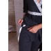 Комплект для вагітних та годування (халат+туніка+штани) L-XL Nicoletta 7291 - темно-сірий