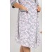 Комплект для вагітних та годування (халат+нічна сорочка) S-XL Nicoletta 7343 - сірий