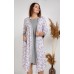 Комплект для вагітних та годування (халат+нічна сорочка) S-XL Nicoletta 7343 - сірий