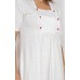 Нічна сорочка для вагітних та годування S-XL Nicoletta 7351 - білий/горох
